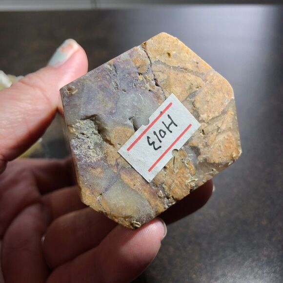 Fluorite Energy Trio: Green, Yellow, & Purple Banded Crystals for Calm & Energy - Picture 5 of 11